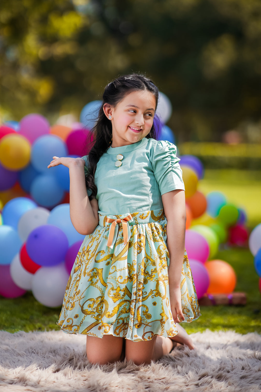 Jade Dragonfly Co-ord Skirt Set (Sale) - The Pony & Peony Co.