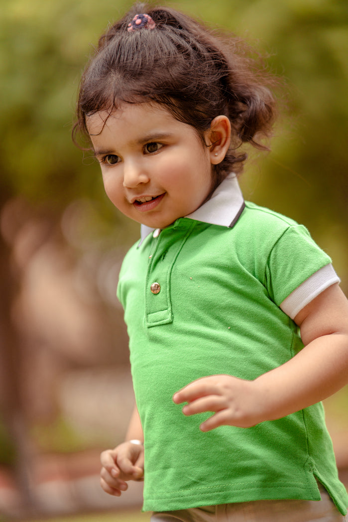 Green Pony T-Shirt for Girls - The Pony & Peony Co.