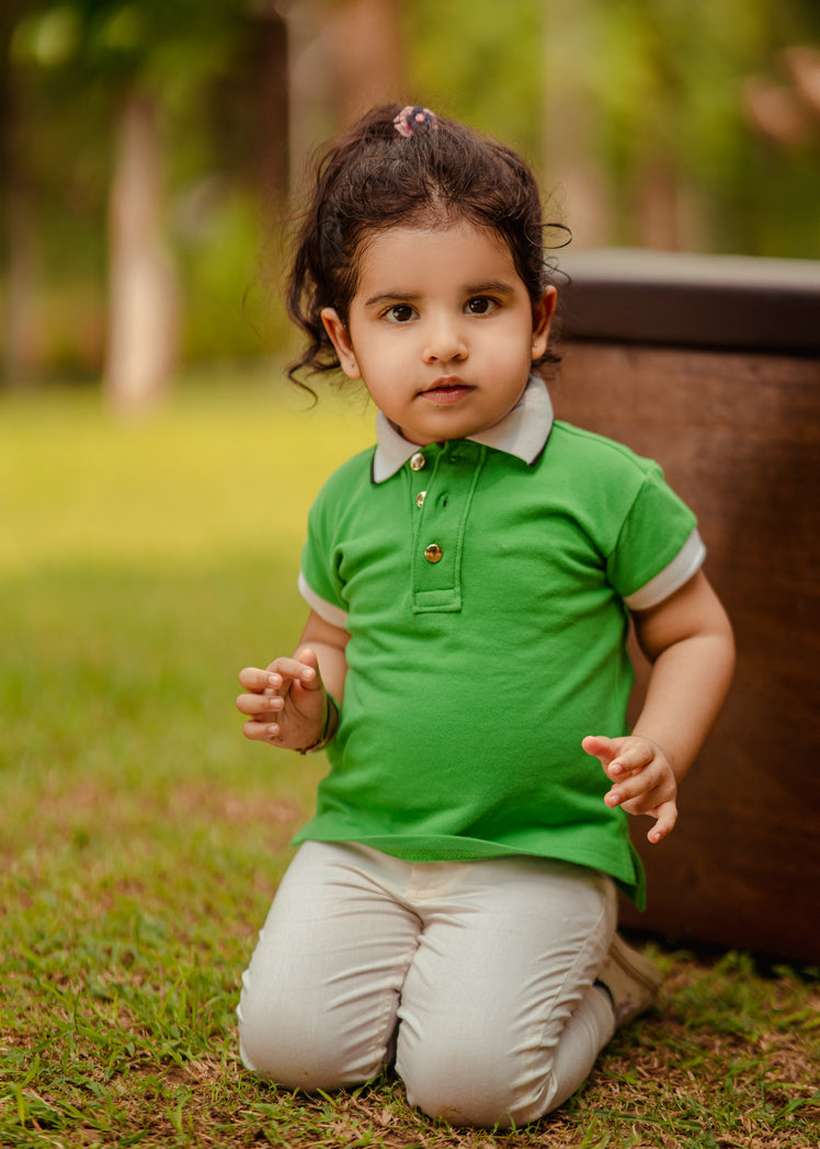 Green Pony T-Shirt for Girls - The Pony & Peony Co.