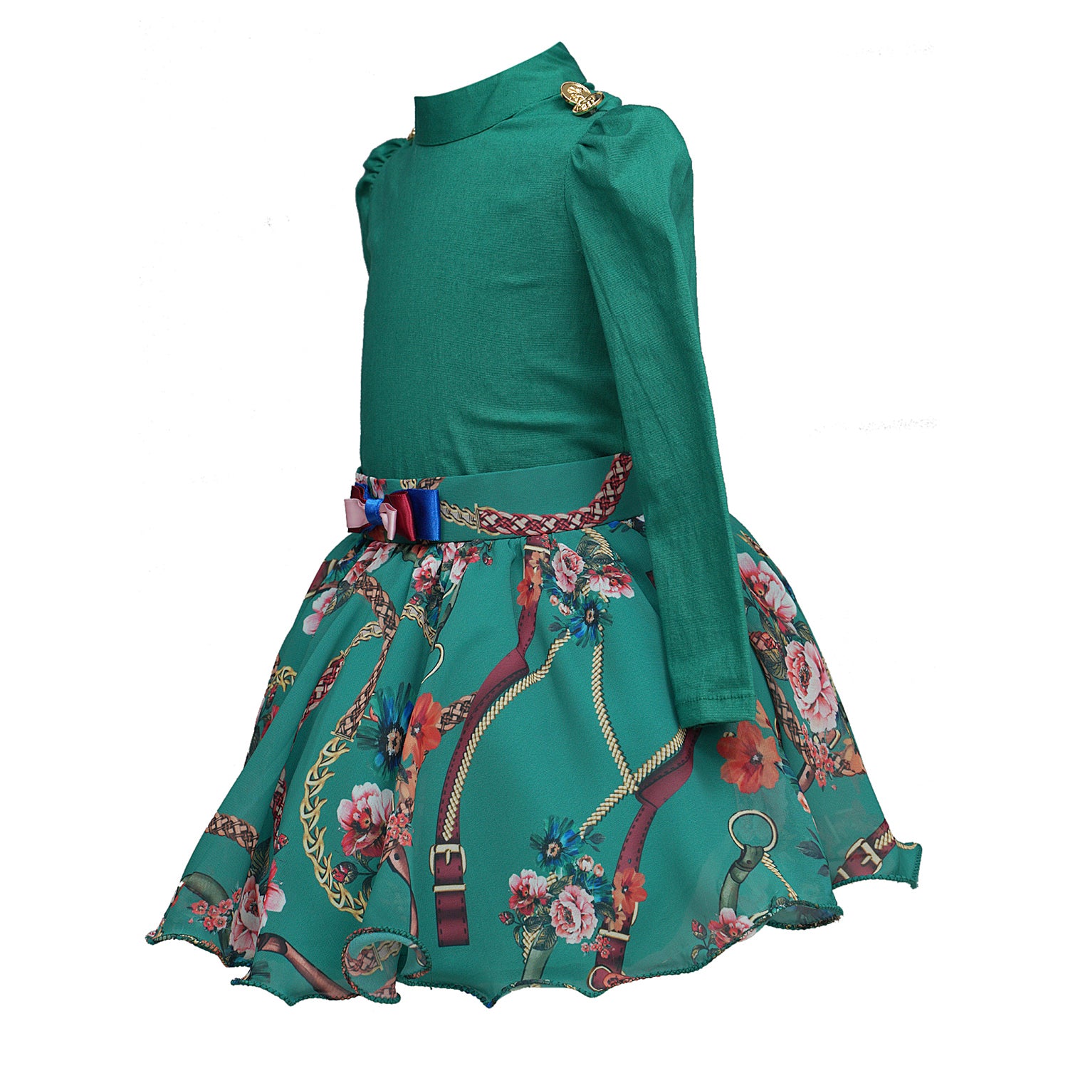 Green Dragonfly Co-ord Skirt Set - The Pony & Peony Co.
